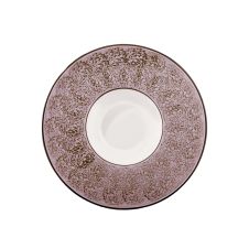Wilmax WL-667726/A, 10.5-Inch Brown Porcelain Deep Plate, 12/PACK