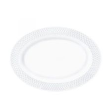 Wilmax WL-880103/1C, 14x10-Inch White Porcelain Oval Platter, 18/PACK