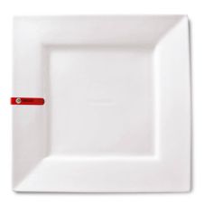 Miya X14004, 8.5" Square White Plate, 18/CS