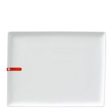 Miya X15009, 12.25"x9.5" White Rectangular Plate, 1 DZ