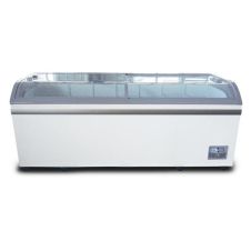 Coldline XS700YX 79-inch Curved Glass Top Display Ice Cream Freezer, 6 Baskets
