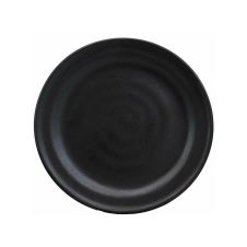 Yanco CAT-1018B 18-Inch Catering Melamine Round Black Plate, 6/CS