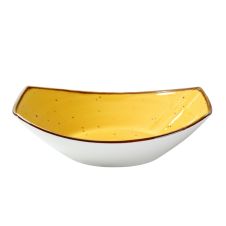 Yanco LY-409YL 20 Oz 9x6.25x2.375-Inch Lyon Yellow Porcelain Oval Yellow Bowl, DZ