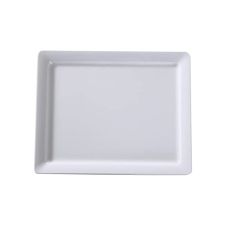 Yanco OK-7021 21x13-Inch Osaka Melamine Rectangular White Display Plate, 6/CS