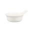 C.A.C. CAS-7, 7.5 Oz 6-Inch Bone White Stoneware Casserole with Handle, 3 DZ/CS