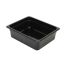 PLPA8124BK, Half Size 4-Inch Deep Black Polycarbonate Food Pan
