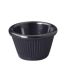 RFM-4K, 4-Ounce Fluted Melamine Ramekins, Black, 1 Dozen