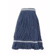 MOP-24, Wet Mop Head with 24-Ounce Capacity and Blue Yarn, Looped End