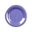 Yanco MS-005BU 5.5-Inch Milestone Melamine Wide Rim Round Blue Plate, 48/CS