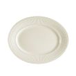 C.A.C. RID-12, 9.25-Inch Stoneware Oval Platter, 2 DZ/CS