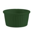 C.A.C. RKF-6-G, 6 Oz 3.5-Inch Stoneware Green Fluted Ramekin, 3 DZ/CS