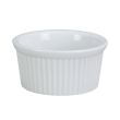 Yanco RK-104 4 Oz 3.25x1.5-Inch Porcelain White Fluted Ramekin, 48/CS