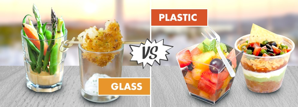 plastic serveware vs glass servesare