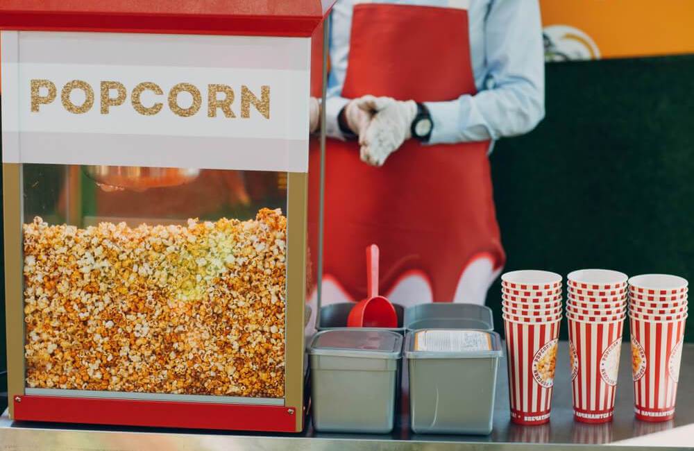 stand up popcorn machines